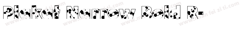 Plakat Narrow Bold R字体转换